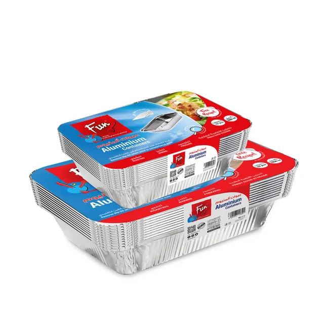 Fun Aluminium Container 1850cc 10pcs + 800cc 10pcs