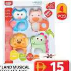 Toy Land طقم خشخيشة موسيقية