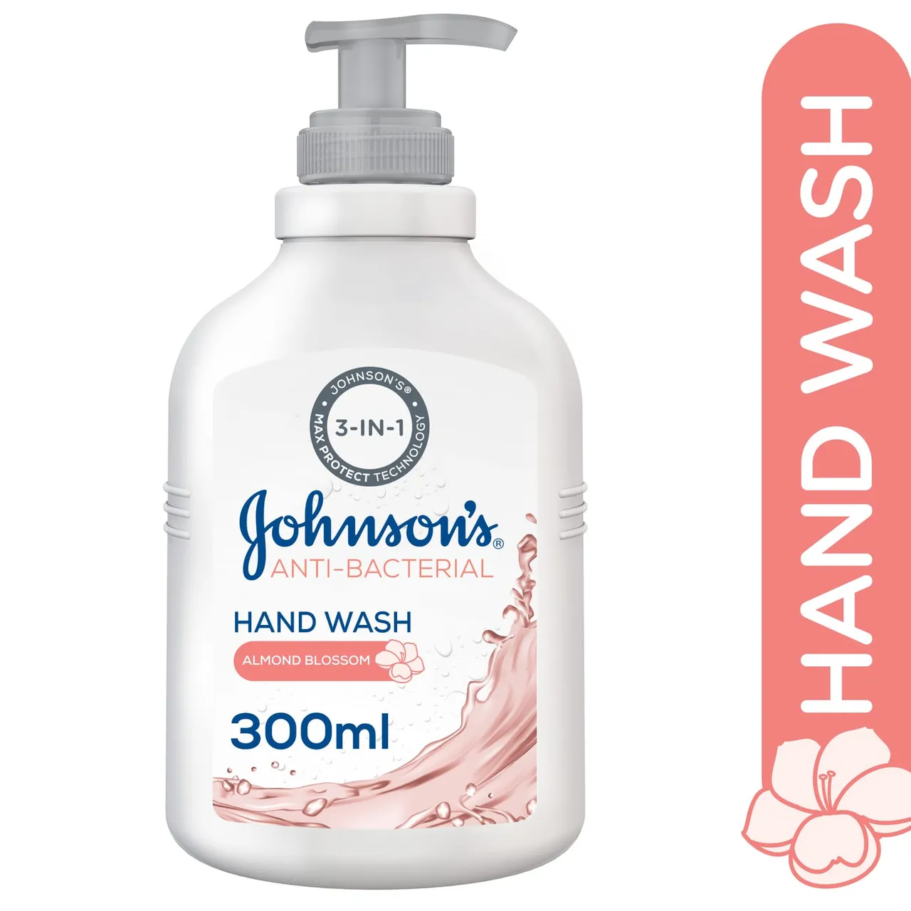 Johnson&Johnson غسول يدين مضاد للبكتيريا بزهر اللوز Johnson's