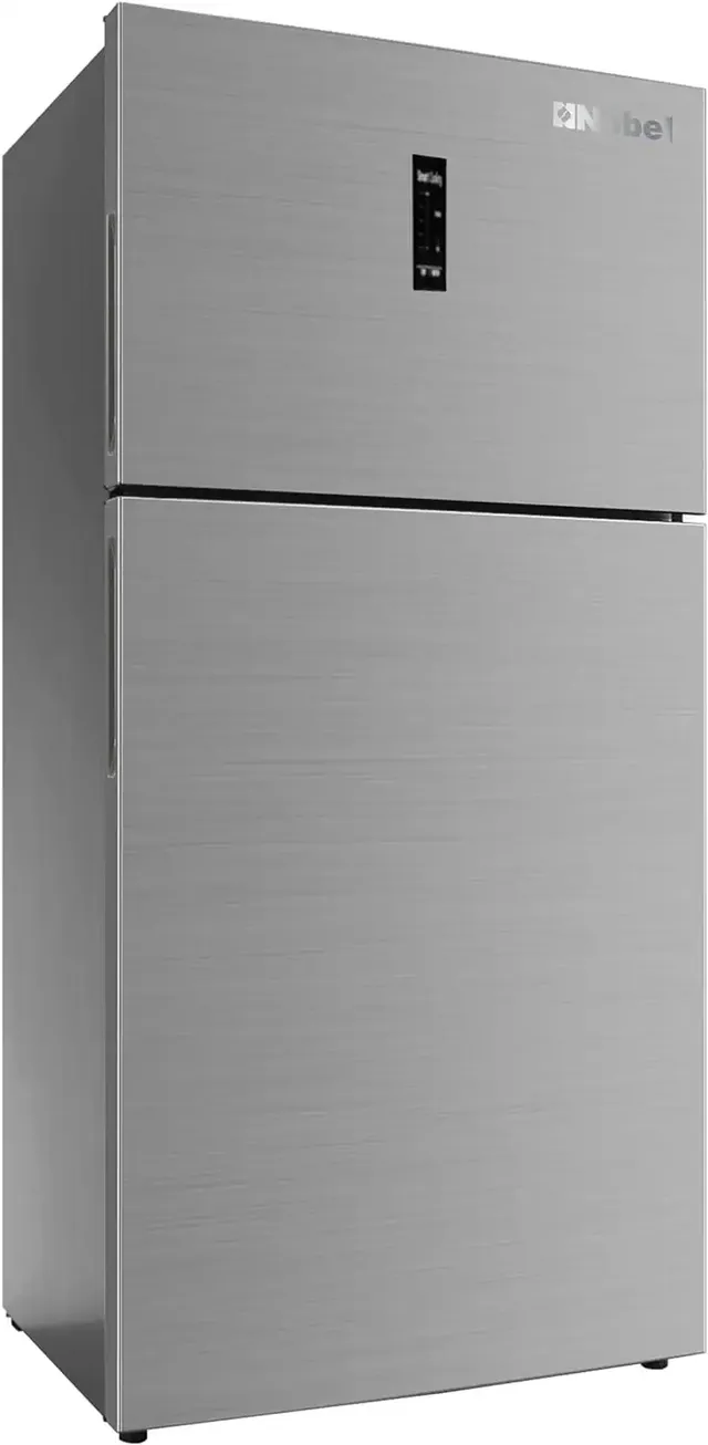 nobel Gross / Net Capacity Double Door Refrigerator, Electronic Control, 43DB Noise, Class T/ST, LED Light, R600A, Inverter - NR750NFI Silver