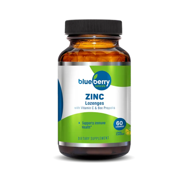 Blue Berry Zinc Lozenges 60S B0289 - 60's