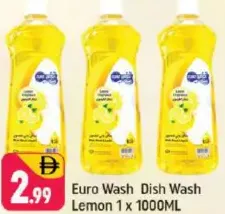 Euro Wash سائل غسيل الأطباق بالليمون