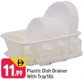 Plastic Dish Drainer With Tray