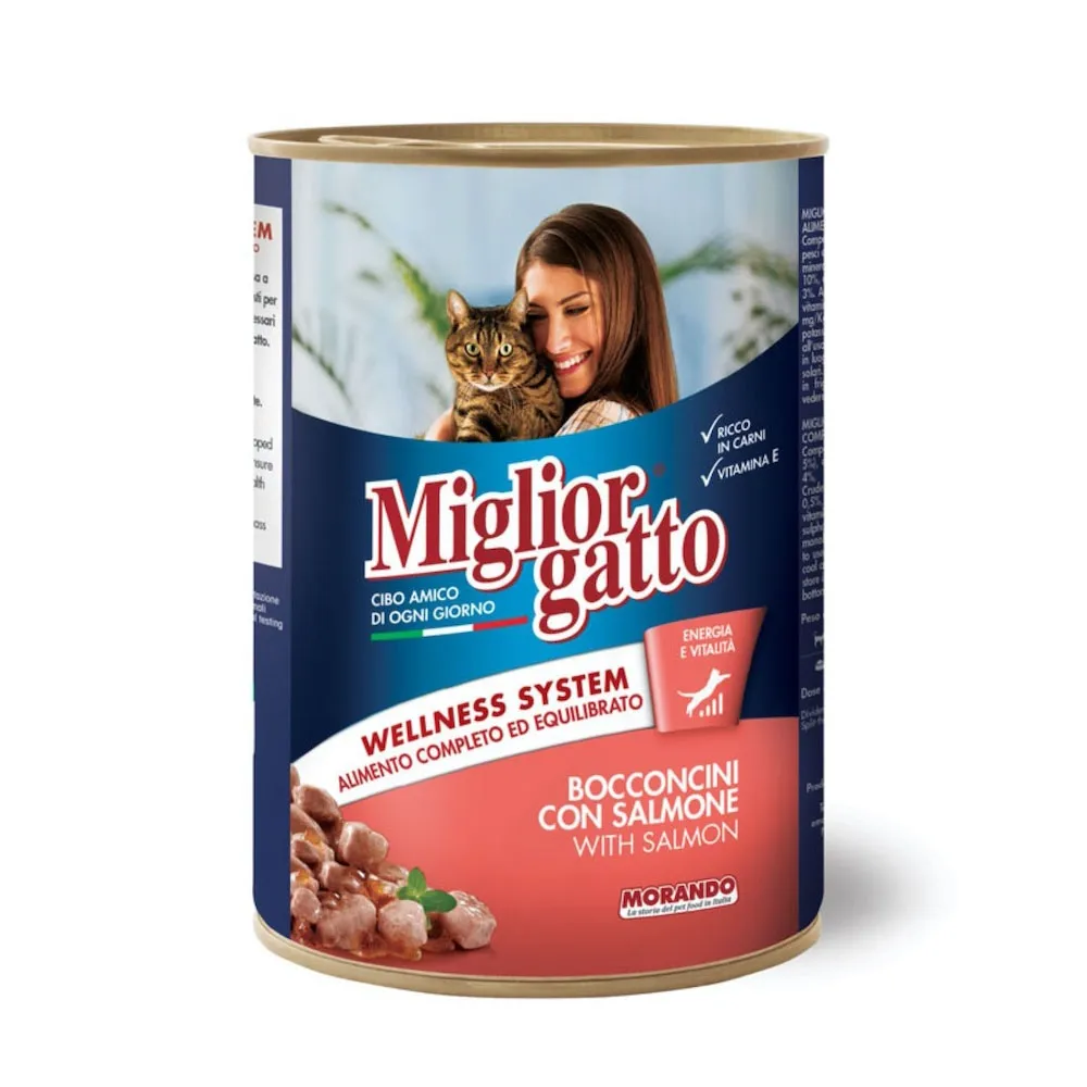 Miglior Gatto طعام قطط قطع بالسلمون