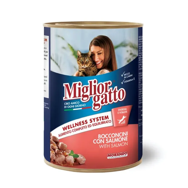 Miglior Gatto Chunks With Salmon Cat Food