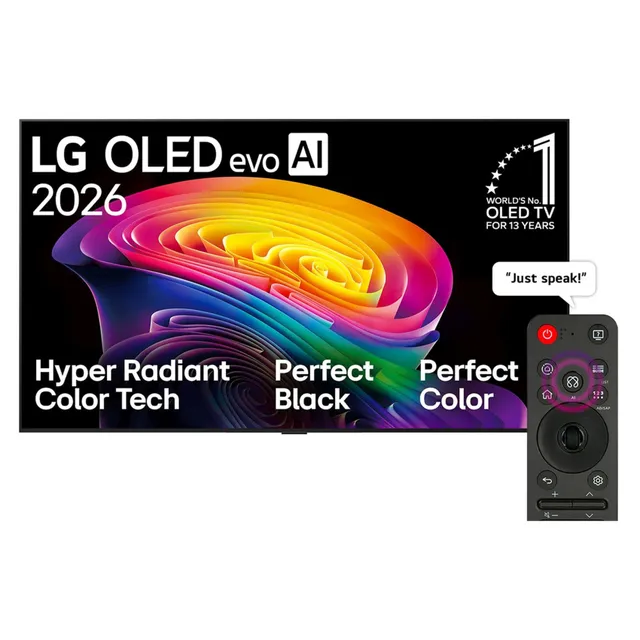 LG 83-Inch OLED evo AI C6 4K Smart TV, OLED83C66LA, Black