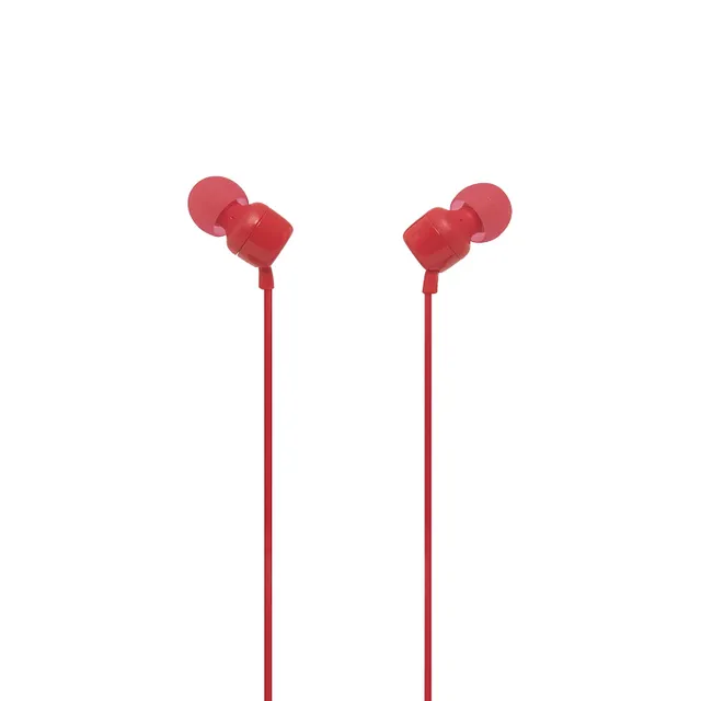JBL In-Ear Headphone with One-Button Remote, Red, T110