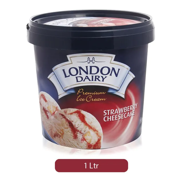 London Dairy Ice Cream Strawberry Cheesecake