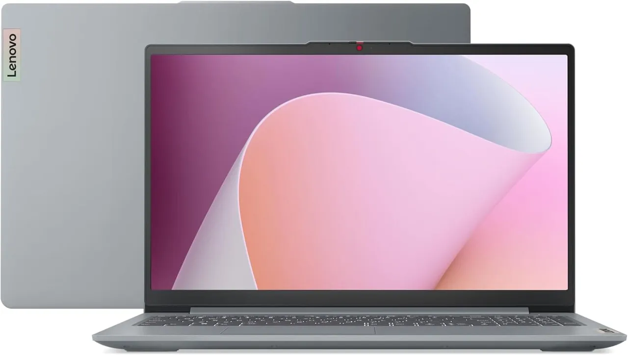 Lenovo لابتوب IdeaPad Slim 3i 15IAN8 بمعالج Intel N100 وشاشة 15.6 بوصة FHD وتخزين 128GB SSD ورام 4GB وجرافيك Intel UHD Graphics مشترك ونظام Win 11 Home في وضع S ولوحة مفاتيح إنجليزية/عربية، رمادي Arctic Grey، نسخة دولية