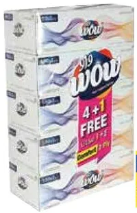 Wow Comfort Facial Tissues 2Ply