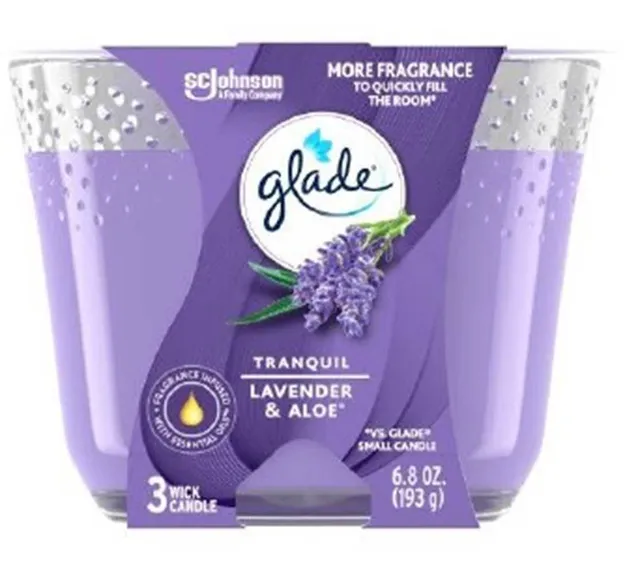Glade Lavender & Aloe Candle