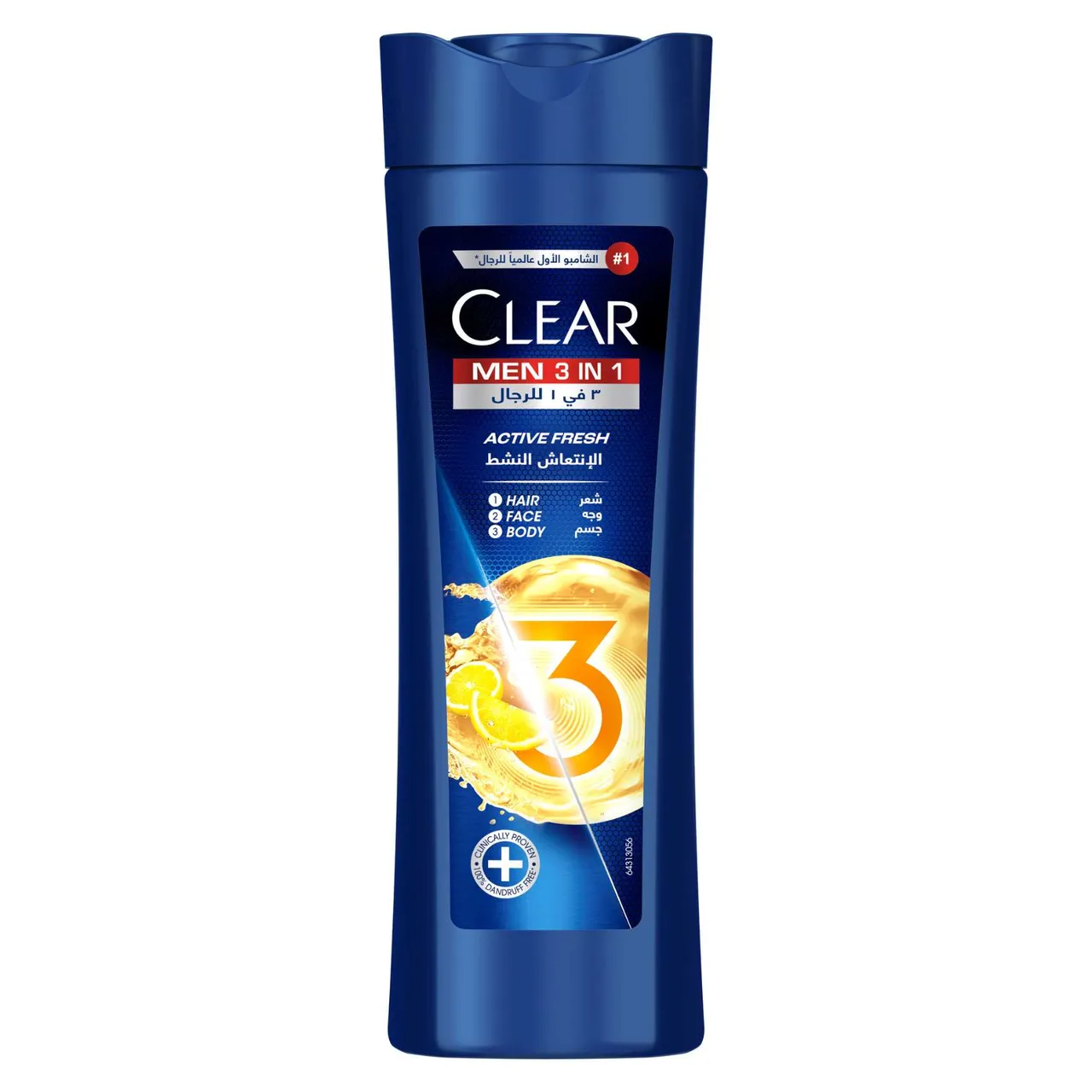 Clear شامبو 3 في 1 Active Fresh