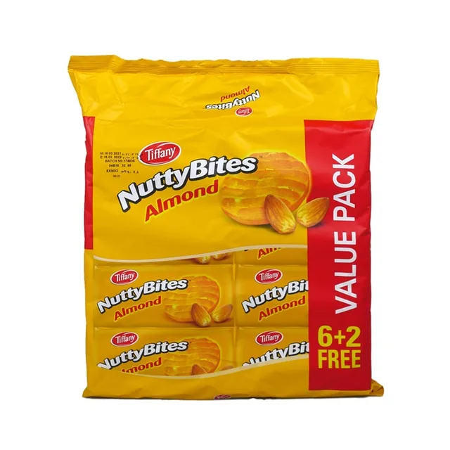 Tiffany Nutty Bites Almond 72GMX8 Value Pack