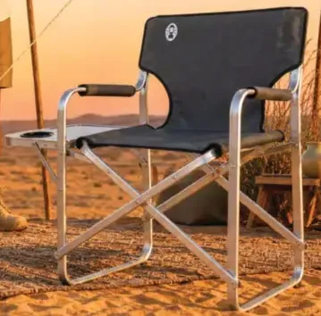 Coleman chair deck with table aluminum