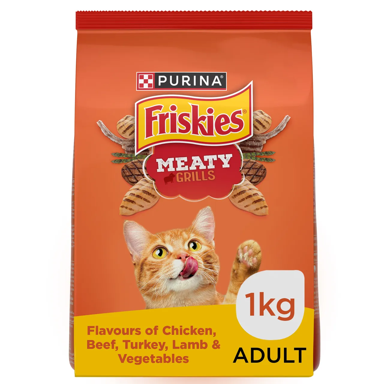 Purina طعام قطط Friskies مشويات اللحم