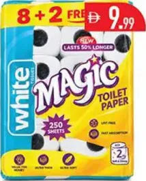 white Toilet Roll Magic