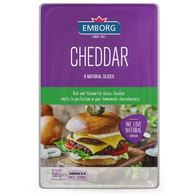 Emborg Cheddar Cheese Slices