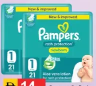Pampers Cp Rash Protect No.1, 2-5 kg