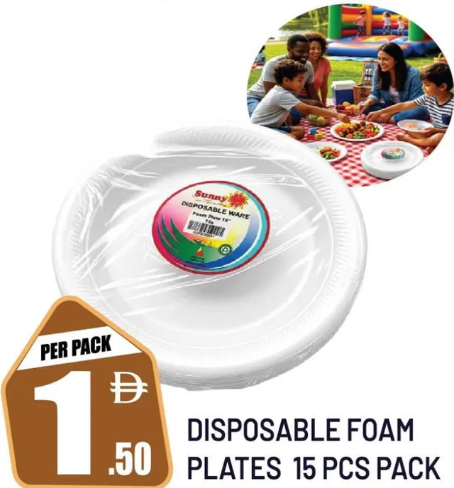 Disposable Foam Plates