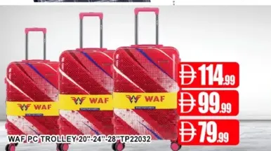 Waf حقيبة ترولي PC