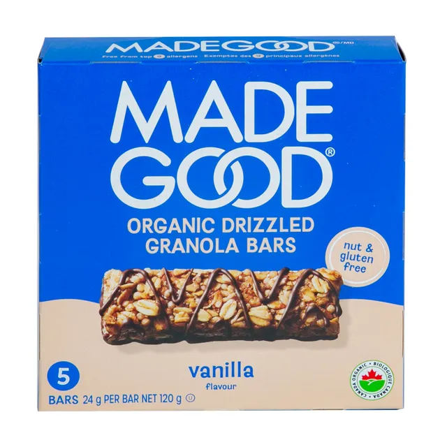 Made Good Organic Drizzled Granola Bars Vanilla Flavour