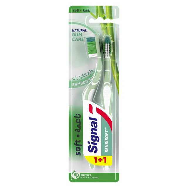 Signal Toothbrush Bamboo Salt Soft - 2 Pcs