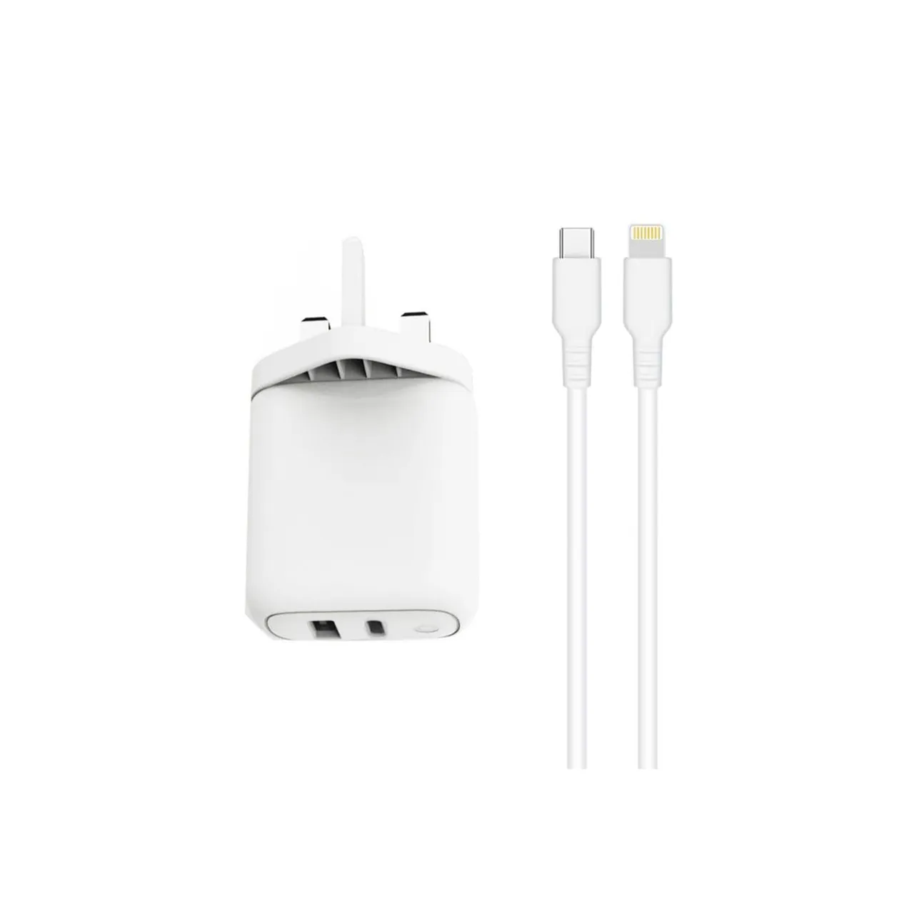 Trands شاحن سفر TR-AD6489 مع كابل Type-C إلى Lightning