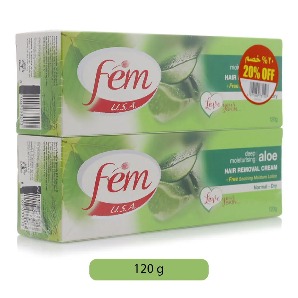 Fem كريم إزالة الشعر بالألوفيرا