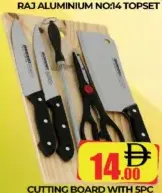 Cutting Board With Knives Set