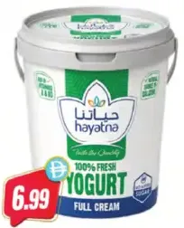 Hayatna زبادي كامل الدسم حياتنا