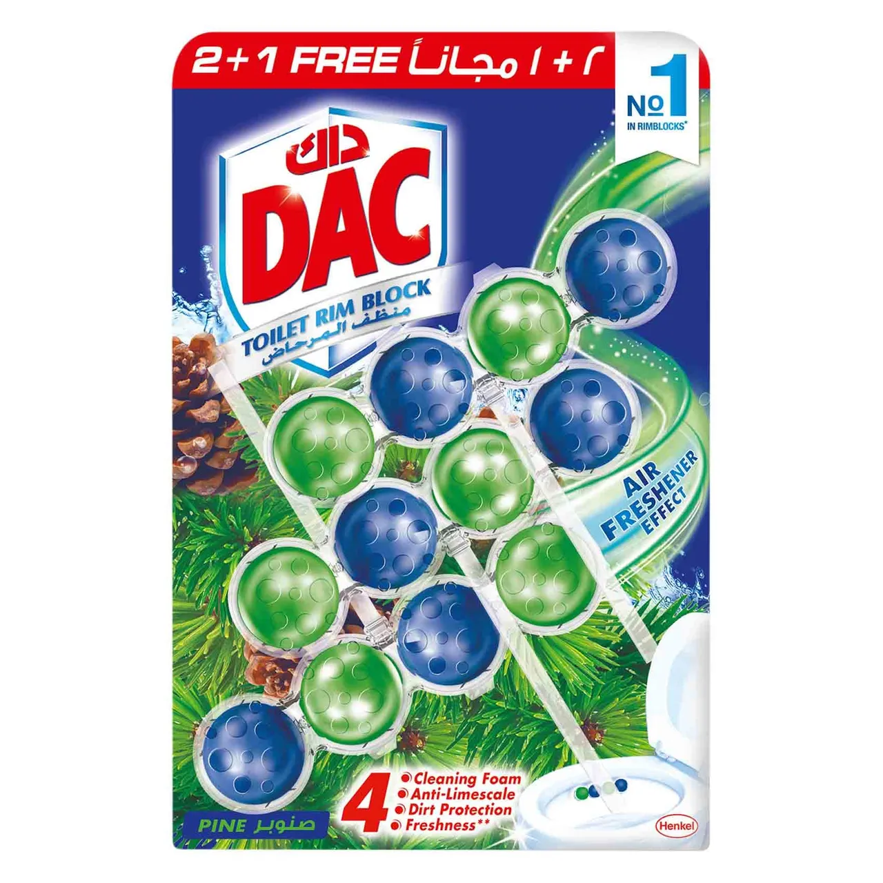Dac مكعب تواليت برائحة الصنوبر Clean and Fresh