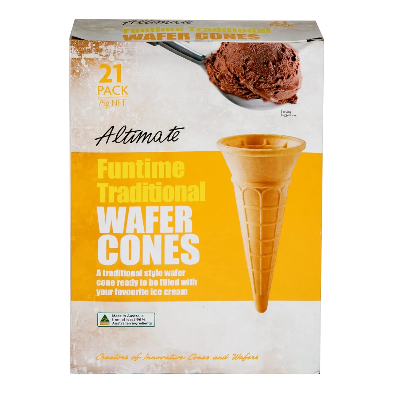 Altimate أقماع ويفر تقليدية Fun time عدد 21 pcs