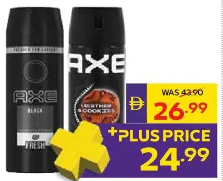 Axe Deodorant Men Leather & Cookies/Black