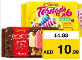 Sandra Surprise Collection/Tornado آيس كريم عبوة متعددة