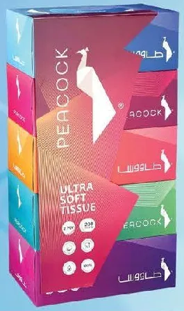 Peacock Facial Tissue