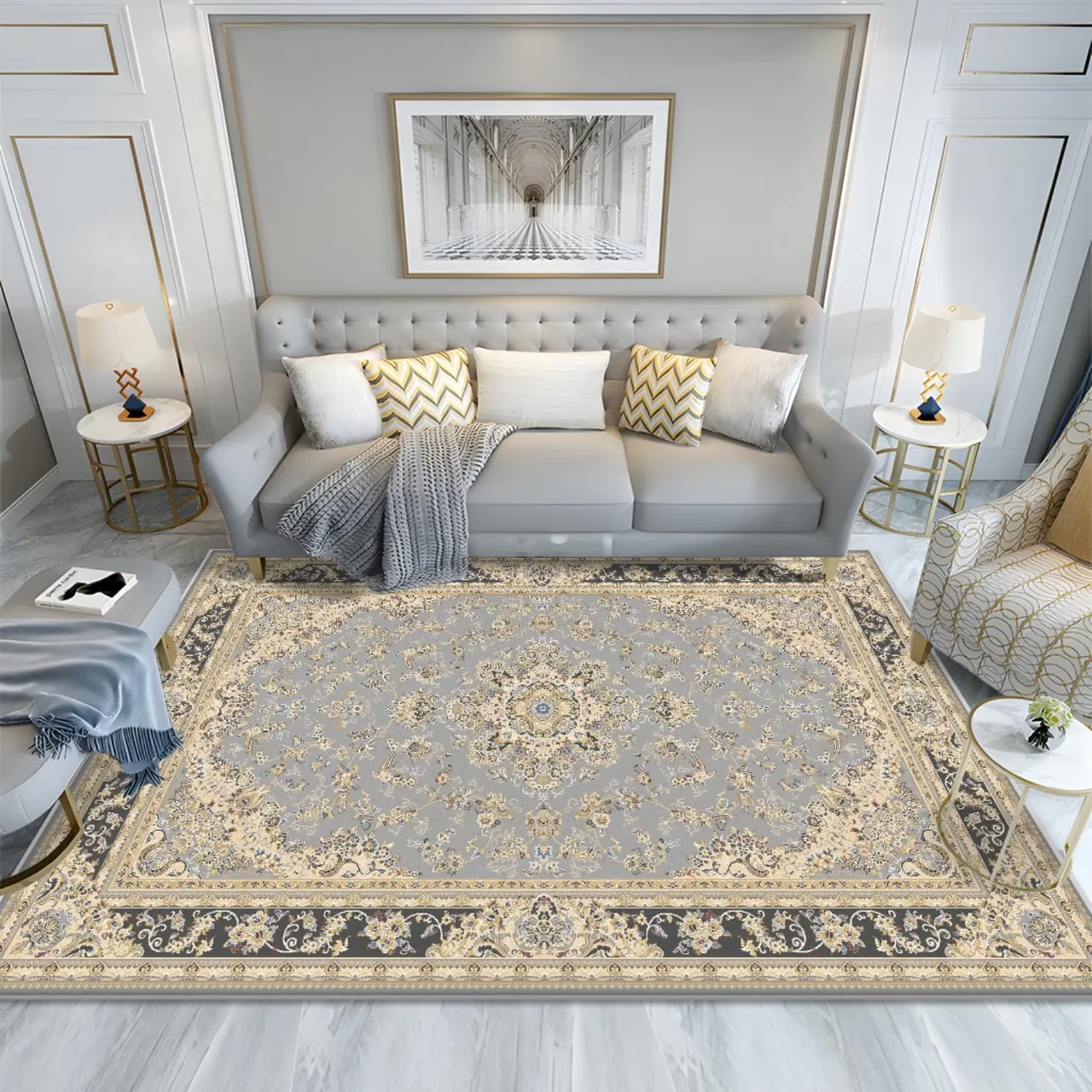 Maple Leaf Home سجادة حرير صناعي، 160 x 230 cm، ZC3631