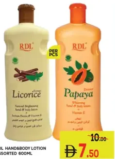 RDL Hand & Body Lotion Assorted