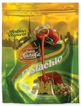Arabian Treasures Dubai Kunafa Chocolate Pistachio Pouch