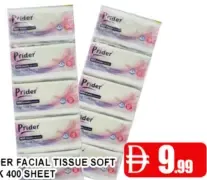 Prider مناديل وجه عبوة ناعمة