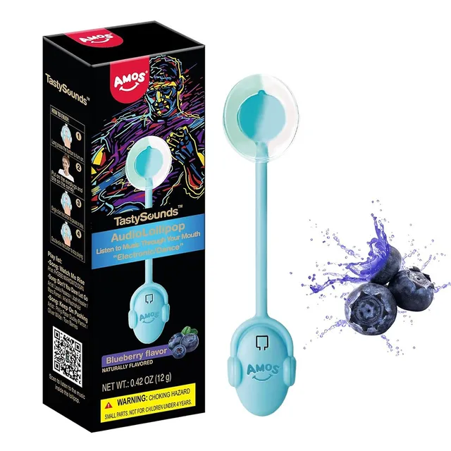 Amos Cherry Flavored Audio Lollipop