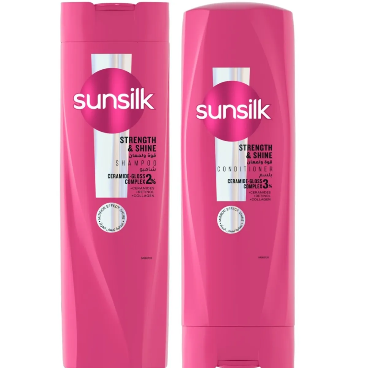 Sunsilk شامبو لمعان وقوة + بلسم - +