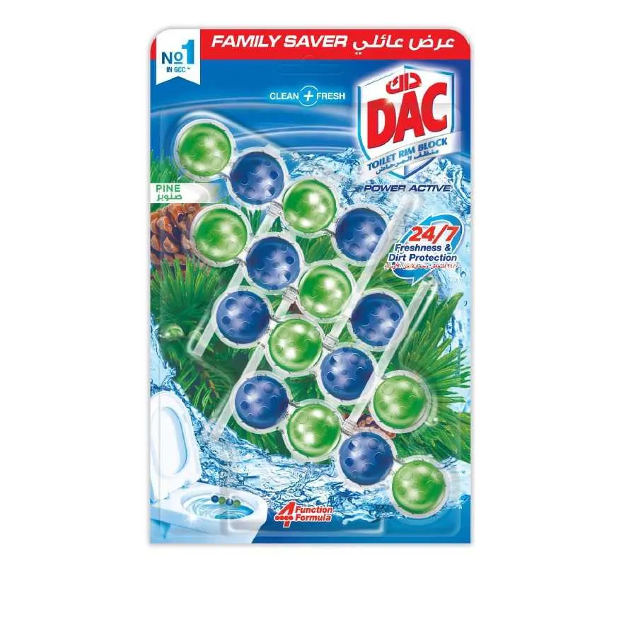 Dac قالب تواليت بالصنوبر 4Packs