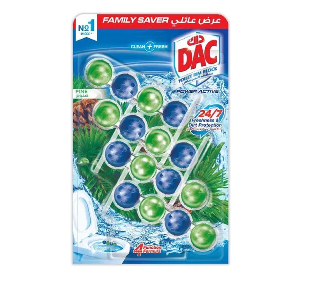Dac Toilet Rim Block Pine 4Packs