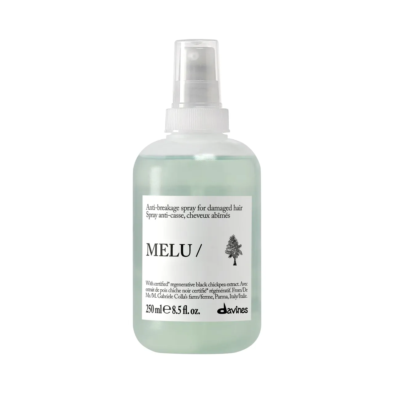 Davines MELU/Hair Shield بلسم حماية حرارية ليف-إن مضاد للكهرباء الساكنة لجميع أنواع الشعر - حماية مثالية من الإجهاد الناتج عن المكواة أو المجفف بالحمص الأسود