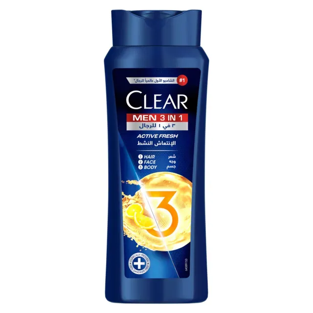 Clear Men Shampoo 3In1 Active Fresh