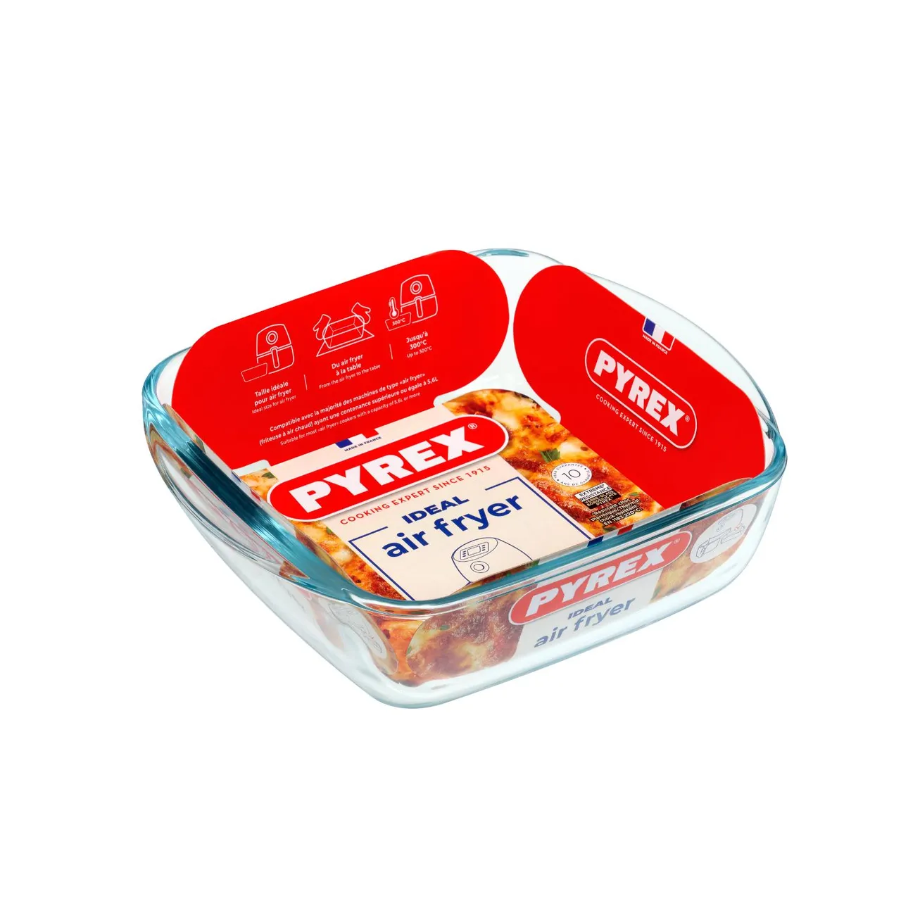 Pyrex Ideal زجاجيات مربعة للقلاية الهوائية