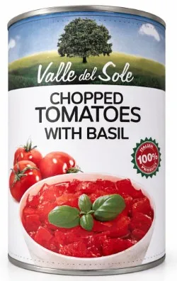 طماطم مقطعة بالريحان Valle Del Sole