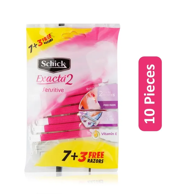 Schick Exacta2 For Womenx7Pcs+3Pcs Free