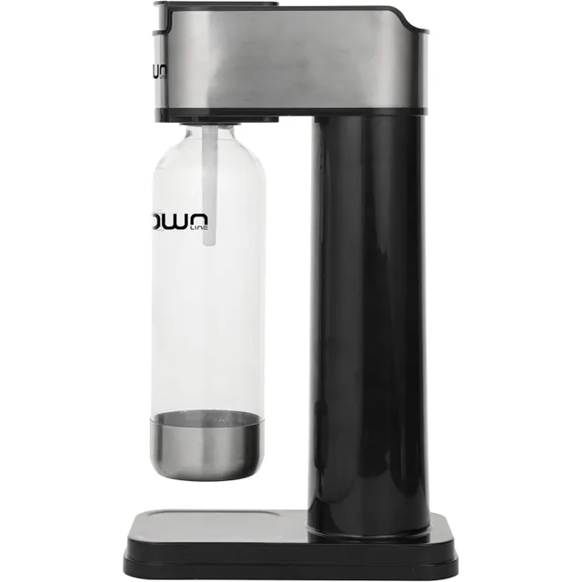 Crownline Soda Maker with Cylinder, ‎Stainless Steel/Black, SM-454