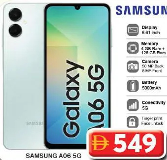Samsung A06 4 GB RAM/128 GB Rom